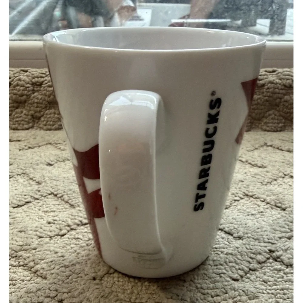 2012 STARBUCKS Red Fox & Bird Tea Coffee Cup Mug Holiday Collectible